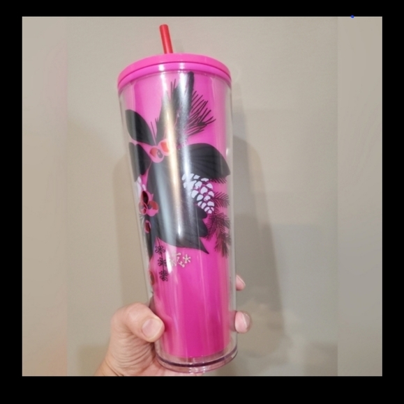 Starbucks Pink Pinecone Holiday 24 oz Venti Tumbler - Picture 4 of 4
